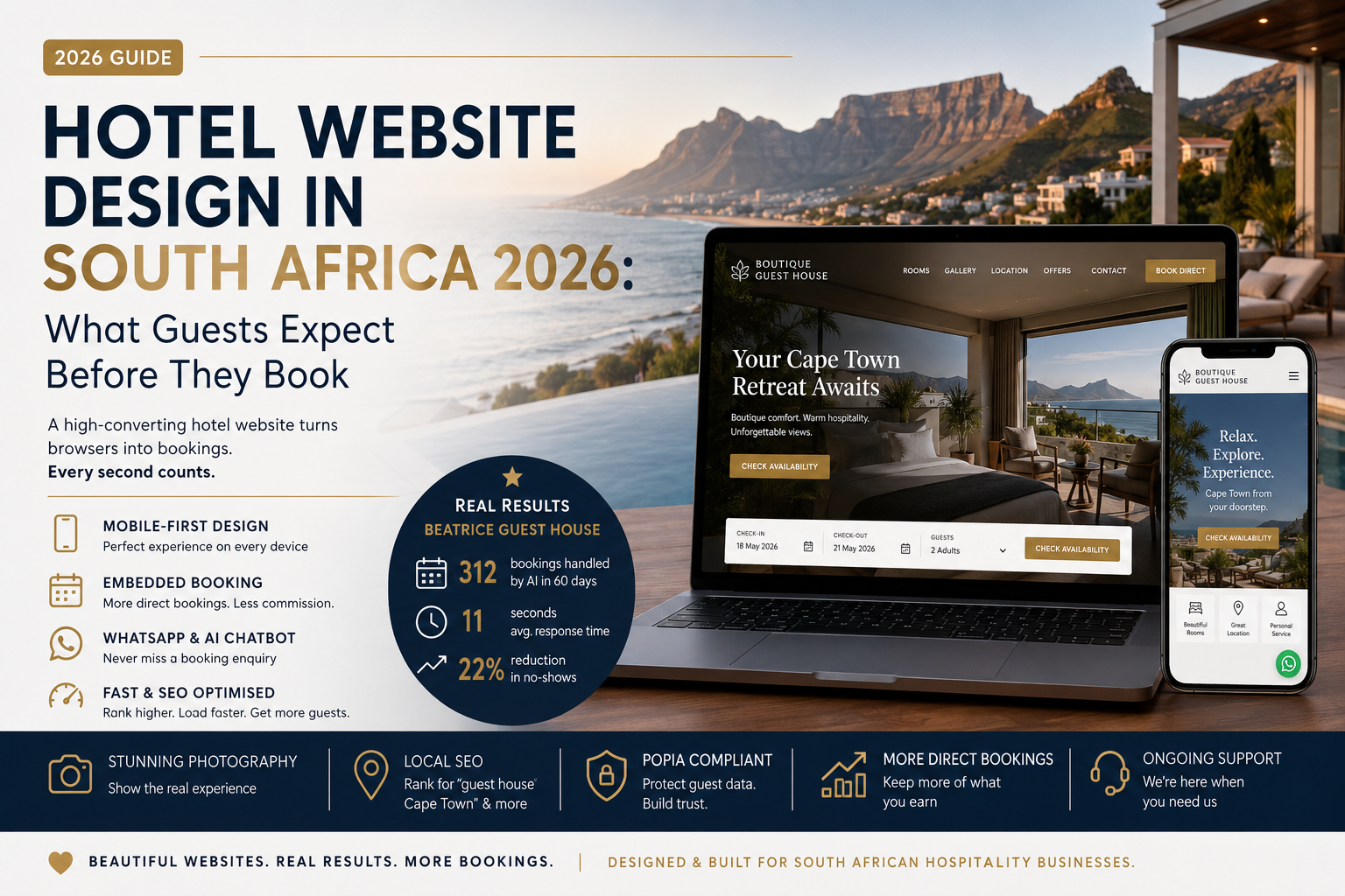 Best Hotel Website Design in South Africa 2026: What Guests Expect Before They Book