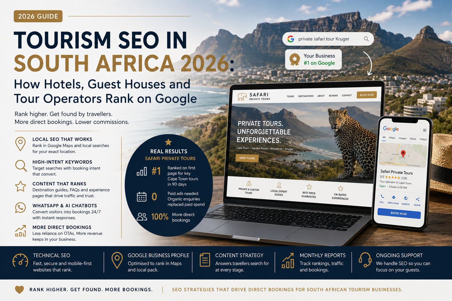 Tourism SEO in South Africa 2026: How Hotels, Guest Houses and Tour Operators Rank on Google