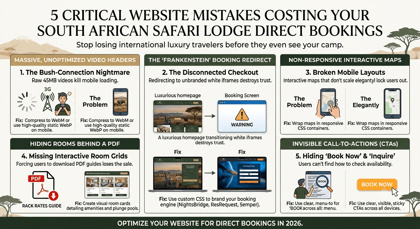 5 Signs Your Safari Lodge Website is Costing You Bookings